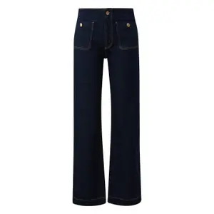 High Waist Wide Leg Jeans for Women QS image-0