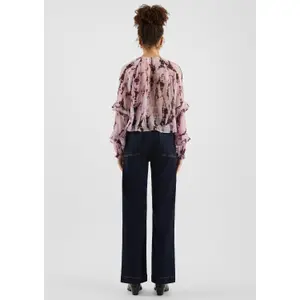 High Waist Wide Leg Jeans for Women QS image-4