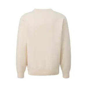 Textured Pattern Knit Pullover QS image-1