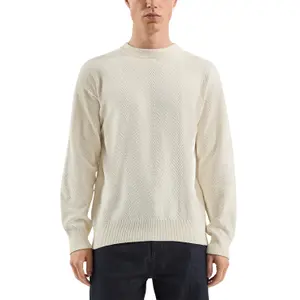 Textured Pattern Knit Pullover QS image-2