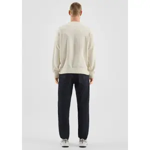 Textured Pattern Knit Pullover QS image-4