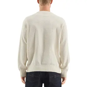 Textured Pattern Knit Pullover QS image-5