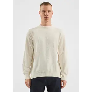 Textured Pattern Knit Pullover QS image-6