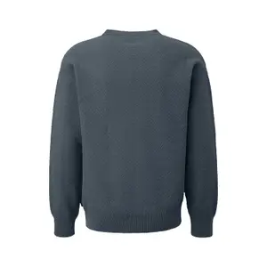 Textured Pattern Knit Pullover QS image-1