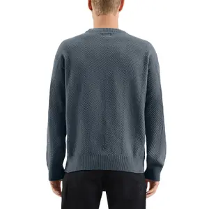 Textured Pattern Knit Pullover QS image-5