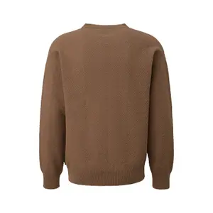 Textured Pattern Knit Pullover QS image-1