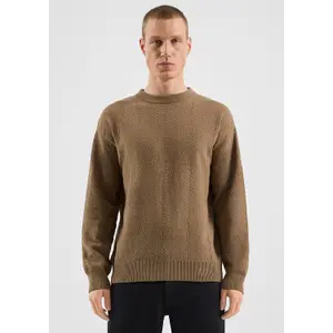 Textured Pattern Knit Pullover QS image-6
