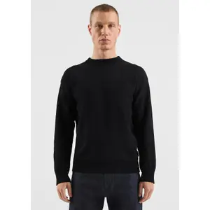 Textured Pattern Knit Pullover QS image-6