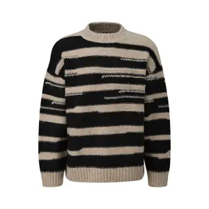 Textured Striped Knit Jumper QS image-0
