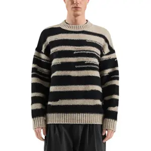 Textured Striped Knit Jumper QS image-2