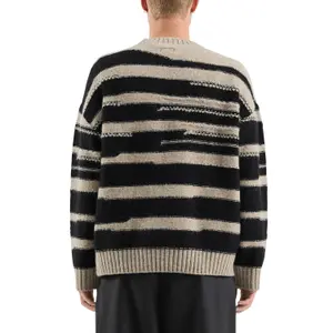 Textured Striped Knit Jumper QS image-5