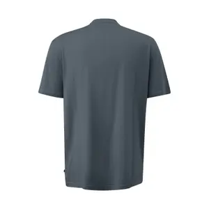Basic Round Neck T-Shirt with Artistic Pattern Printed Logo QS image-1