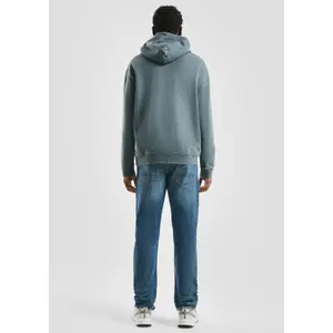 Washed Fleece Hooded Sweatshirt QS image-4