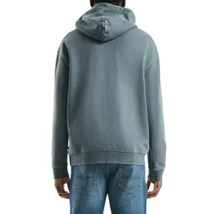 Washed Fleece Hooded Sweatshirt QS image-5