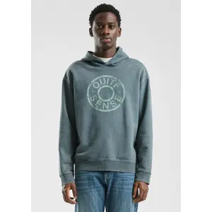 Washed Fleece Hooded Sweatshirt QS image-6