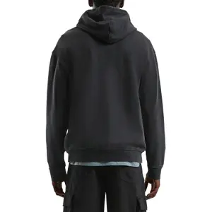 Washed Fleece Hooded Sweatshirt QS image-5