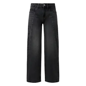 Curved Leg High-Waisted Balloon Jeans Women QS image-0