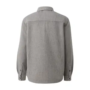 Long Sleeve Overshirt with Flap Pockets QS image-1