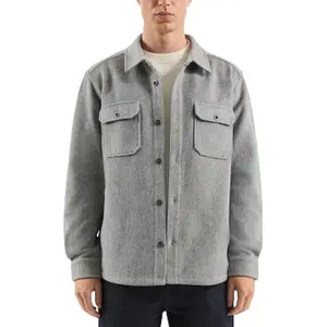 Long Sleeve Overshirt with Flap Pockets QS image-2