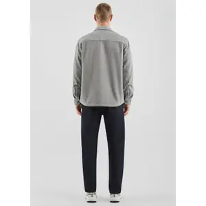 Long Sleeve Overshirt with Flap Pockets QS image-4