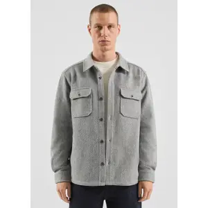 Long Sleeve Overshirt with Flap Pockets QS image-6