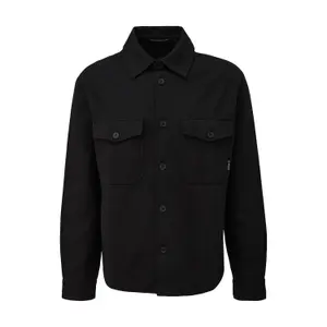 Long Sleeve Shirt with Classic Collar and Chest Pockets QS image-0