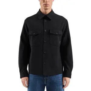 Long Sleeve Shirt with Classic Collar and Chest Pockets QS image-2