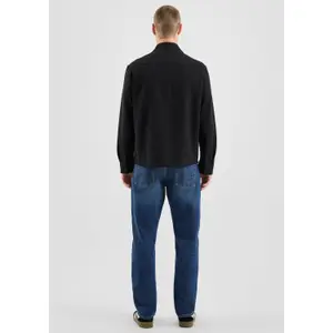 Long Sleeve Shirt with Classic Collar and Chest Pockets QS image-4