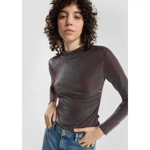 Glinster T-shirt met zijschoften dames QS image-3
