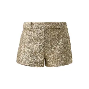 Sparkly Gold Sequin Shorts Vanessa Mai Collection Women's QS image-0