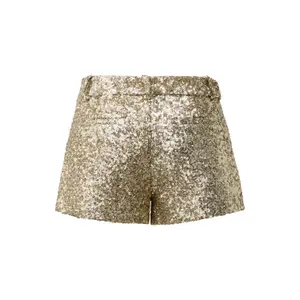 Sparkly Gold Sequin Shorts Vanessa Mai Collection Women's QS image-1