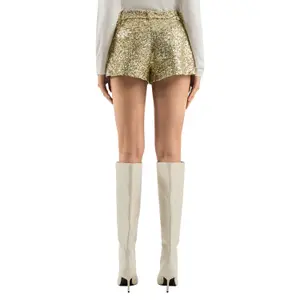 Sparkly Gold Sequin Shorts Vanessa Mai Collection Women's QS image-5