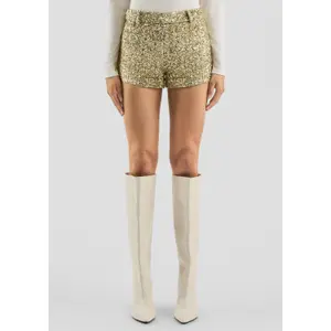 Sparkly Gold Sequin Shorts Vanessa Mai Collection Women's QS image-6