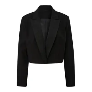 Women's cropped blazer QS image-0