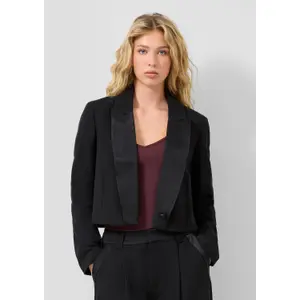 Women's cropped blazer QS image-6