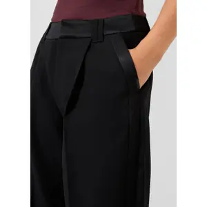 Vanessa Mai Women's Satin Trim Stripe Trousers QS image-3