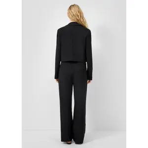 Vanessa Mai Women's Fluid Wide-Leg Trousers in Twill Collection QS image-4