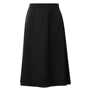 Women's Elasticated Waist Fluid Satin Midi Skirt QS image-0
