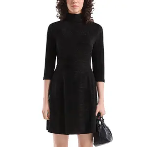 Women’s Sparkly Jersey Knit Dress QS image-2