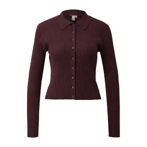 Buttoned Ribbed Cardigan Women QS image-0