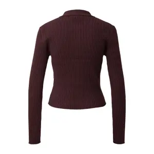 Buttoned Ribbed Cardigan Women QS image-1