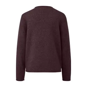 Heathered Sweater with Rolled Edges for Women QS image-1