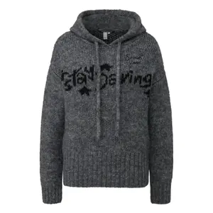 Wool Knit Sweater with Embroidery for Women QS image-0