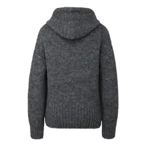 Wool Knit Sweater with Embroidery for Women QS image-1