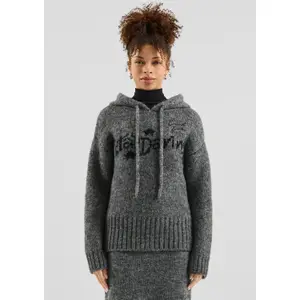 Wool Knit Sweater with Embroidery for Women QS image-6