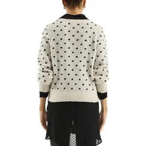 Women's Puff Sleeve Polka Dot Top QS image-5