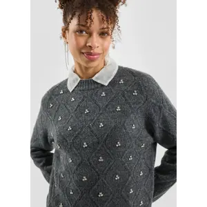 Strass-Embellished Pull for Women QS image-3