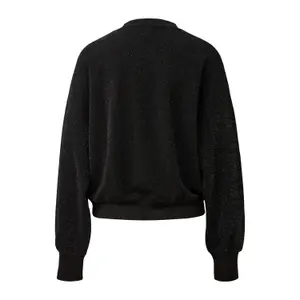 Sequin Sweatshirt with Dropped Shoulders Women QS image-1