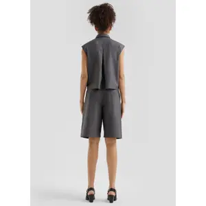 Women's Gilet with Patch Pockets QS image-4