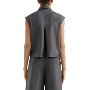Women's Gilet with Patch Pockets QS image-5